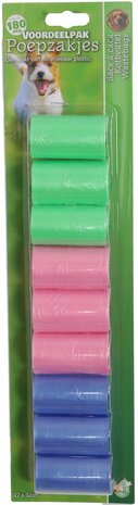 Boon poepzak pastel pak a 9 rol van 20 stuks