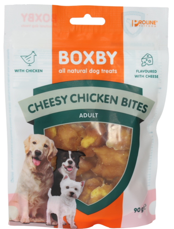 Proline Boxby, cheesy chicken bites 90 gram
