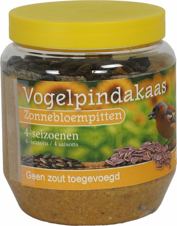 Boon 4-seizoenen vogelpindakaas zonnebloempit 350 gram