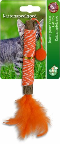 Boon speelgoed matabi+touw+veren en bel oranje 25cm