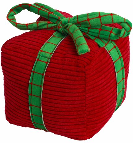 Boon speelgoed kerstcadeau pluche rood / groen 12cm