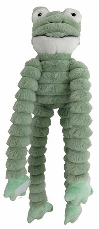 Boon hond speelgoed kikker corduroy met piep 90cm
