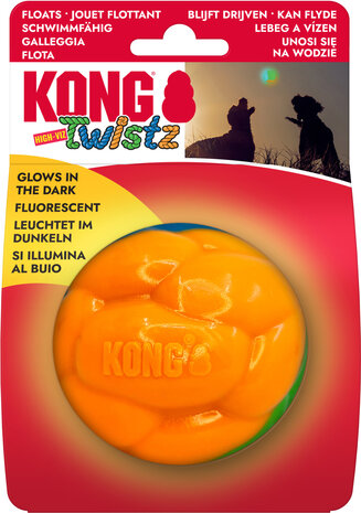 Kong twistz high viz ball large