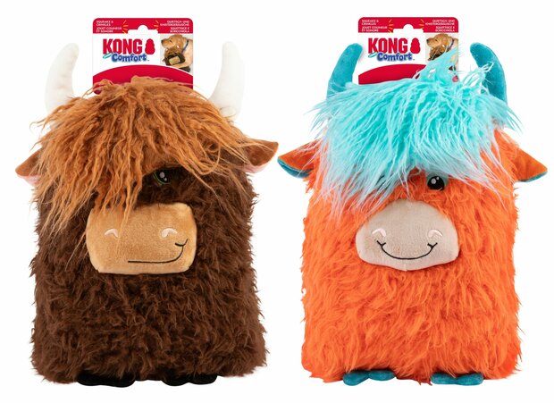 Kong comfort jumbo highland cow assortie XL