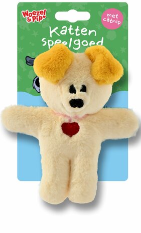 Woezel &amp; Pip pip pluche + catnip + ritsel 14cm