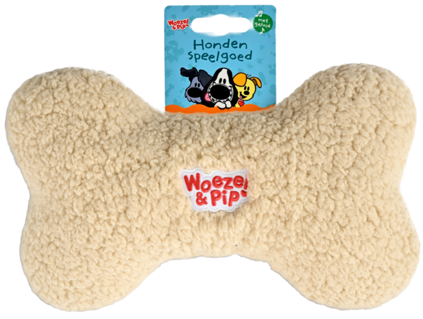 Woezel &amp; Pip bot pluche + piep beige 30cm