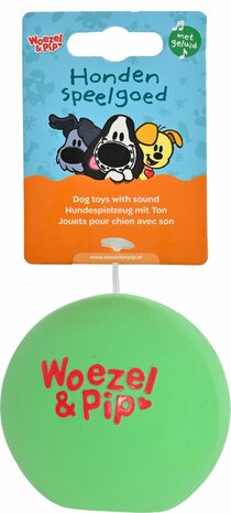 Woezel &amp; pip bal latex woezel groen 7,5cm