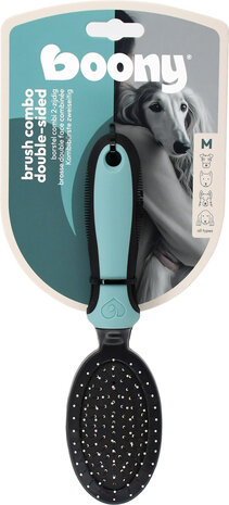 Boony borstel hond combi 2 zijdig medium