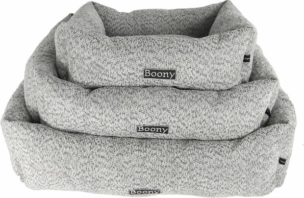 Boony lounger chenille grijs/blauw