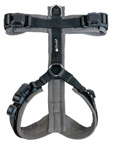 Petlando Magnetech Y-Comfort harnas  Antraciet/Zwart