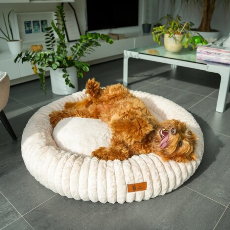 Pet Perfect Hoes Rib (ENKEL HOES) voor Orthopedische Donutmand ZONDER VULLING