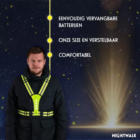 Nightwalk Human Safety Harness Geel
